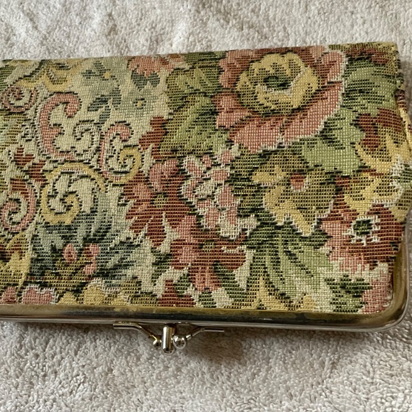 VINTAGE WALLET  BAG  CARPET MATERIAL - Picture 14 of 16